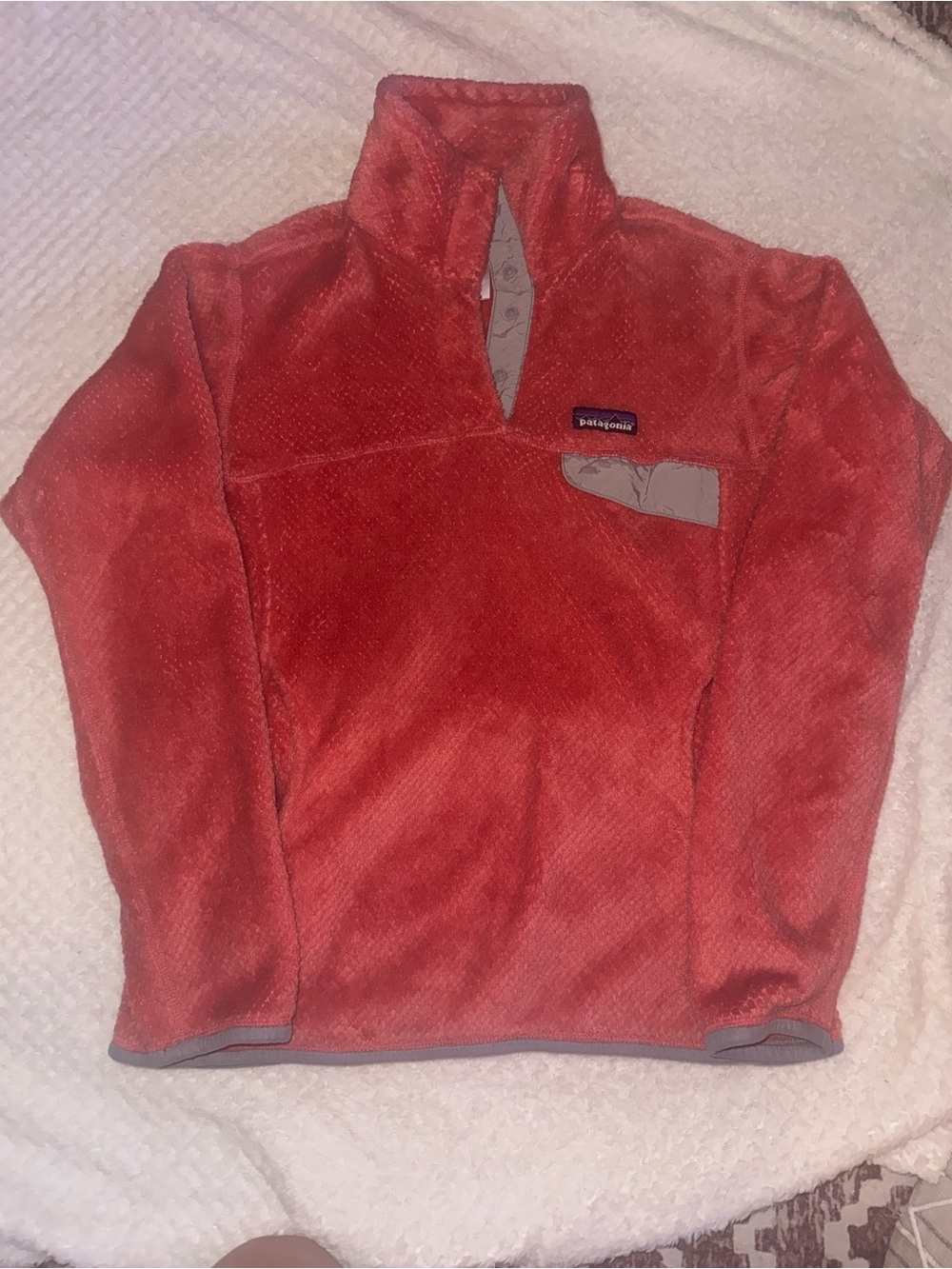Patagonia Red Coral Fleece Pullover